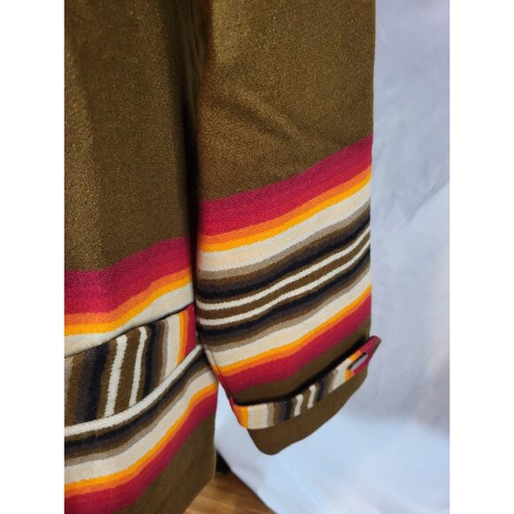 NWT Pendleton Women's Toboggan Coat jacket Cedar Roman Stripe Archival XL - Picture 5 of 10